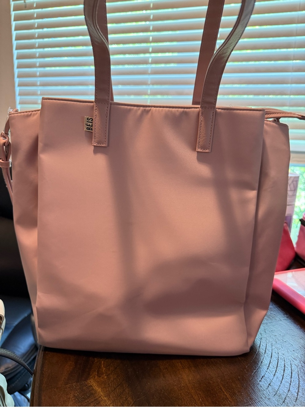 BÉIS Atlas Pink Commuter Everyday Tote Bag